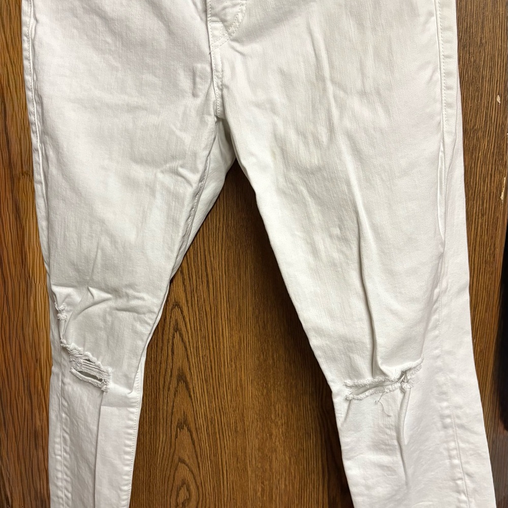 True Religion White Distressed Skinny Jeans Jennie Curvy
